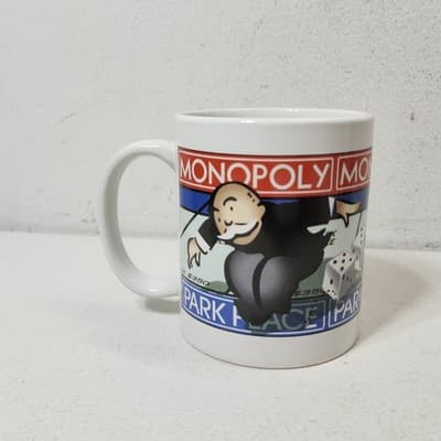 Monopoly Board Game Coffee Mugs Cups Boardwalk & Park Place Set Of 2 - Thumbnail 5
