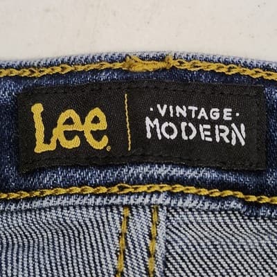 Lee Jeans Womens 28 Blue Denim High Rise Skinny Pants - Thumbnail 7