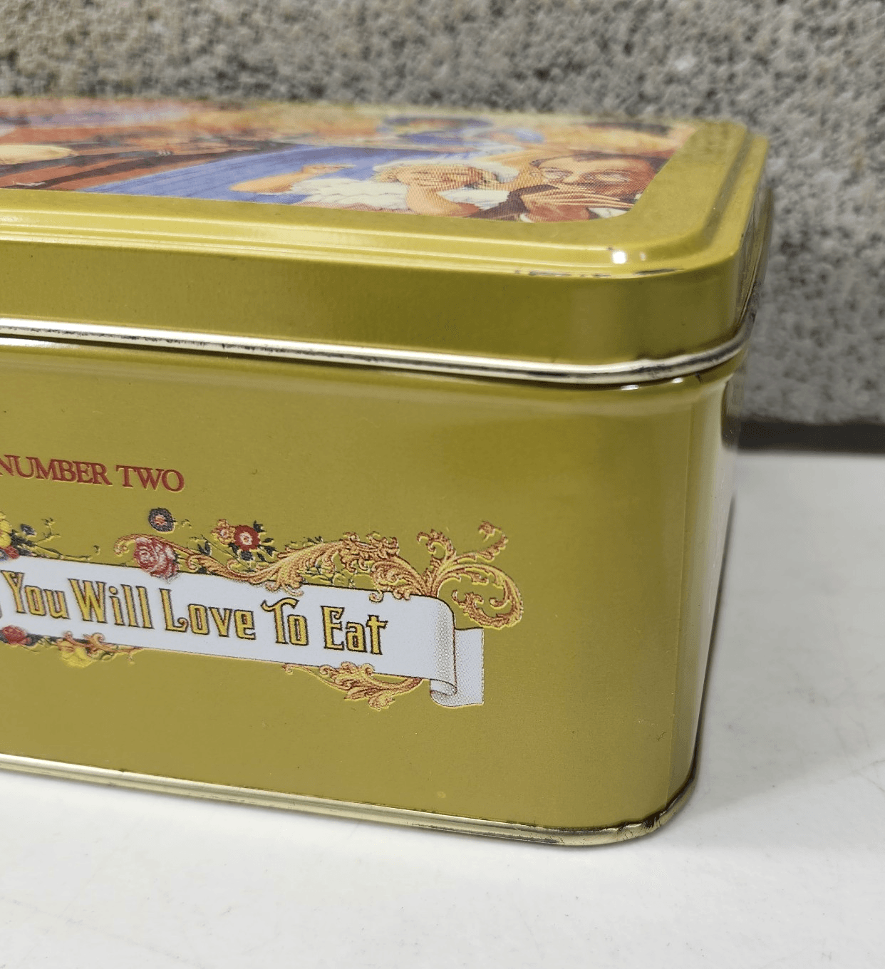 Vintage Sophie Mae Homemade Peanut Metal Candy Tin Home Decor - Thumbnail 4