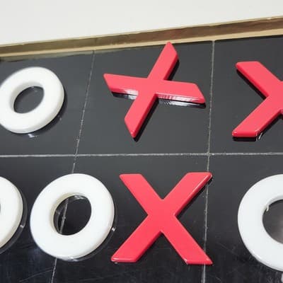 Vintage Tic Tac Toe Kids Board Game Toy - Thumbnail 7
