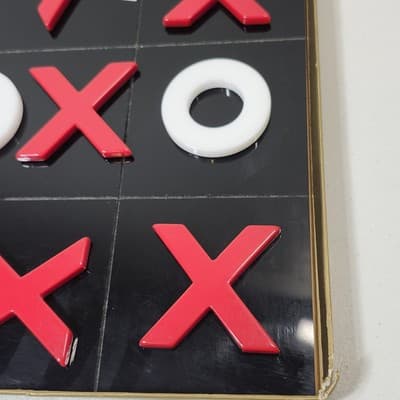 Vintage Tic Tac Toe Kids Board Game Toy - Thumbnail 4