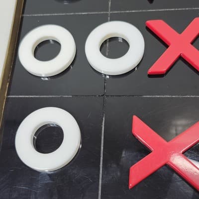 Vintage Tic Tac Toe Kids Board Game Toy - Thumbnail 2