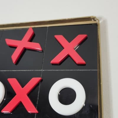 Vintage Tic Tac Toe Kids Board Game Toy - Thumbnail 5