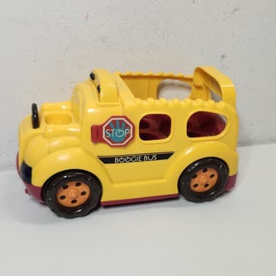 Battat School Boogie Bus Kids Vehicle Battery Operated Yellow Toy - Thumbnail 3
