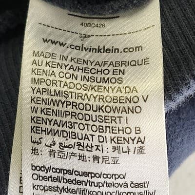 Calvin Klein Hoodie Men's Small Blue Pullover Hooded Sweatshirt With Pocket - Thumbnail 8