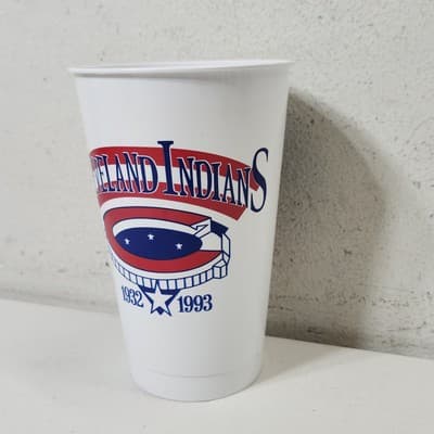 Vintage Cleveland Indians Drink Cup MLB Baseball 1993 - Thumbnail 5