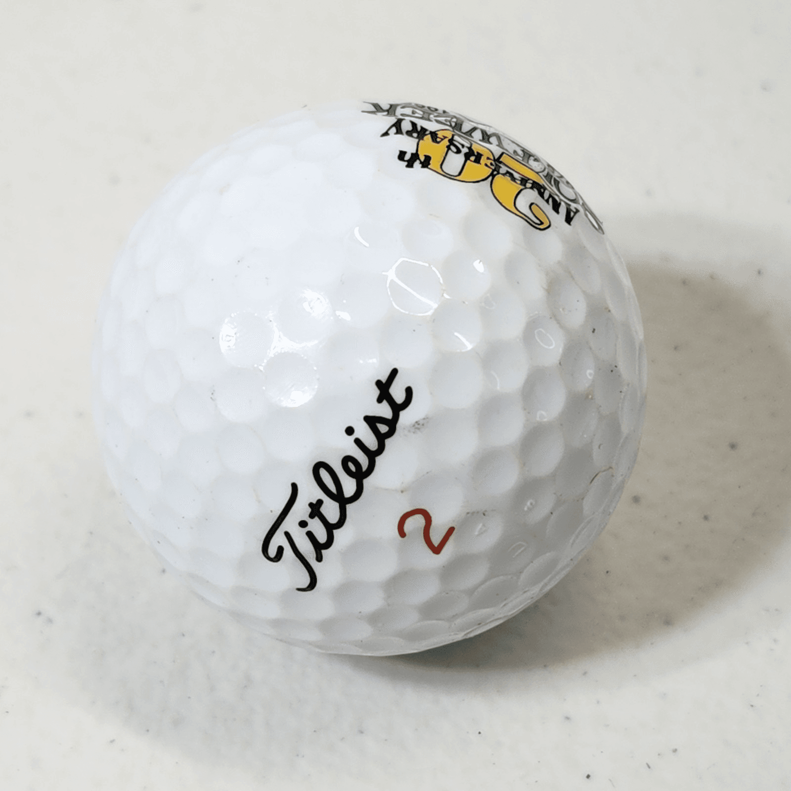 Titleist #2 DT Golf Week 20th Anniversary Logo Ball 1995 - Thumbnail 2