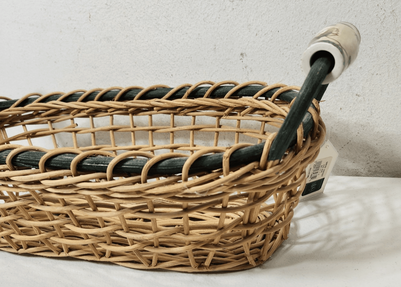 Mikasa Basket With Handles Farmhouse Container Home Decor - Thumbnail 8