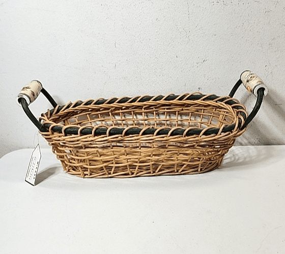 Mikasa Basket With Handles Farmhouse Container Home Decor - Thumbnail 16