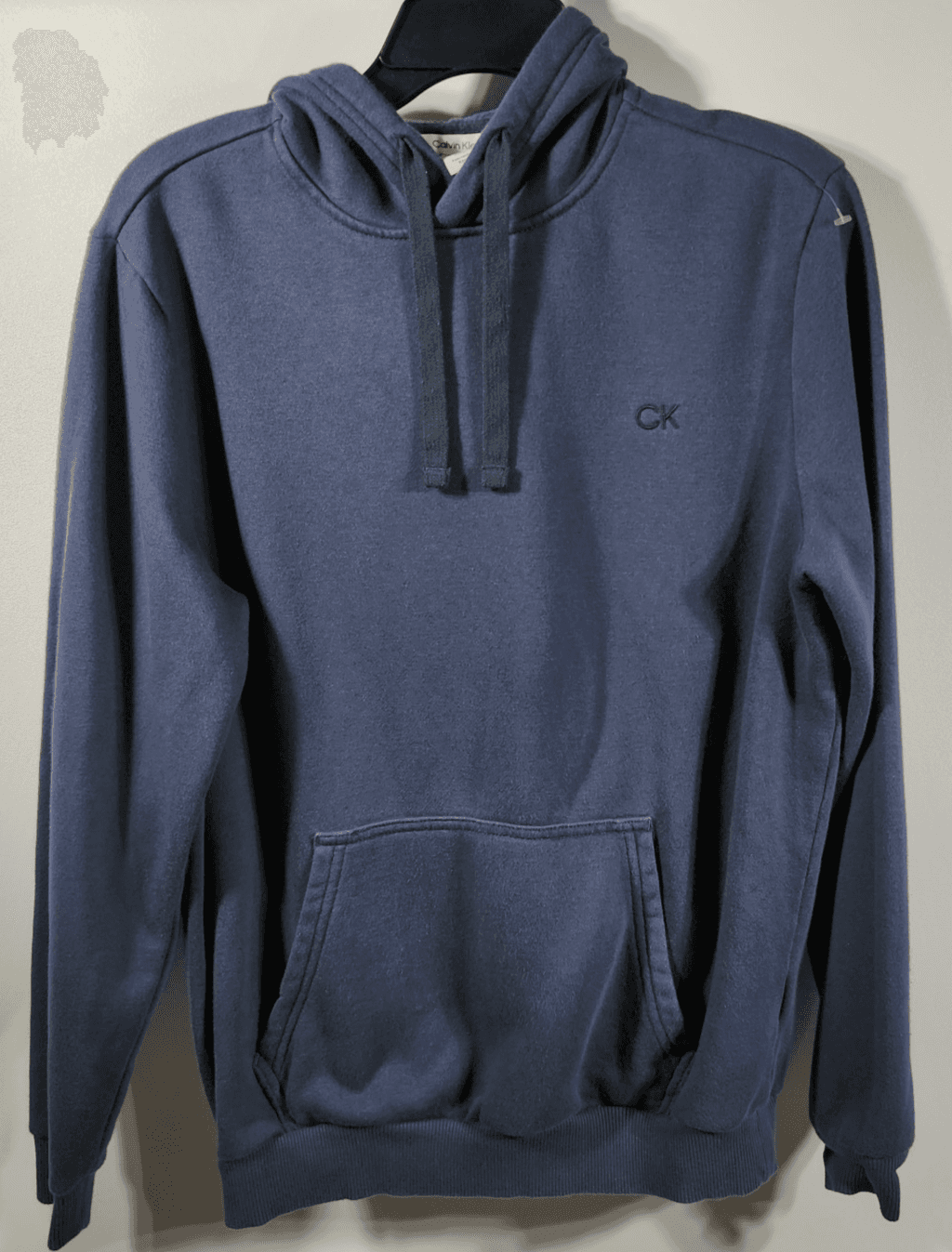 Calvin Klein Hoodie Men's Small Blue Pullover Hooded Sweatshirt With Pocket - Thumbnail 5