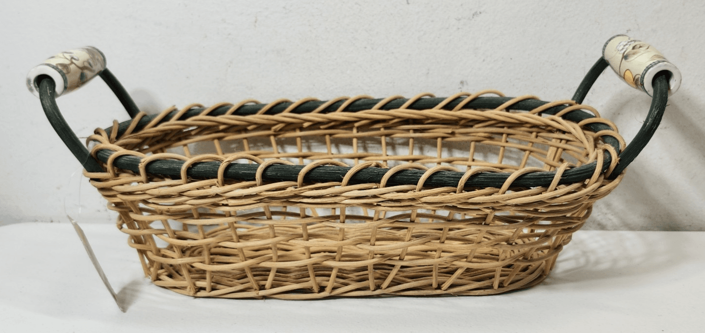 Mikasa Basket With Handles Farmhouse Container Home Decor - Thumbnail 2