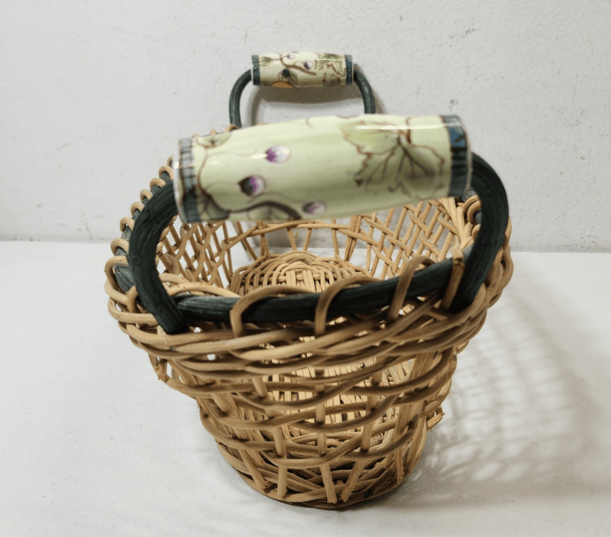 Mikasa Basket With Handles Farmhouse Container Home Decor - Thumbnail 5