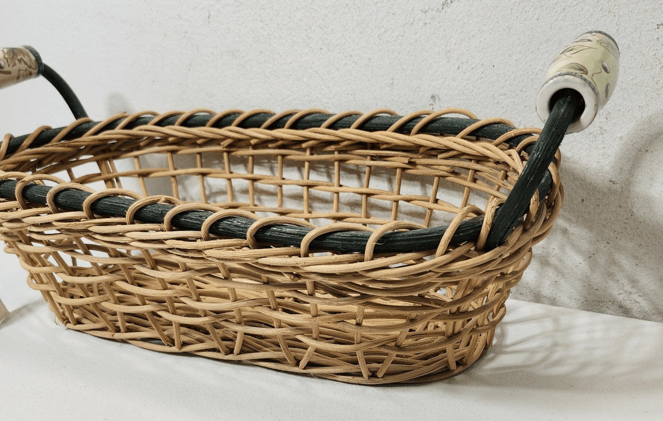 Mikasa Basket With Handles Farmhouse Container Home Decor - Thumbnail 4
