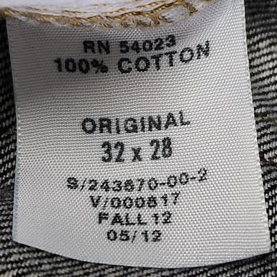 Gap 1969 Jeans Men's 32x28 Blue Denim Straight Leg Button Fly - Thumbnail 10