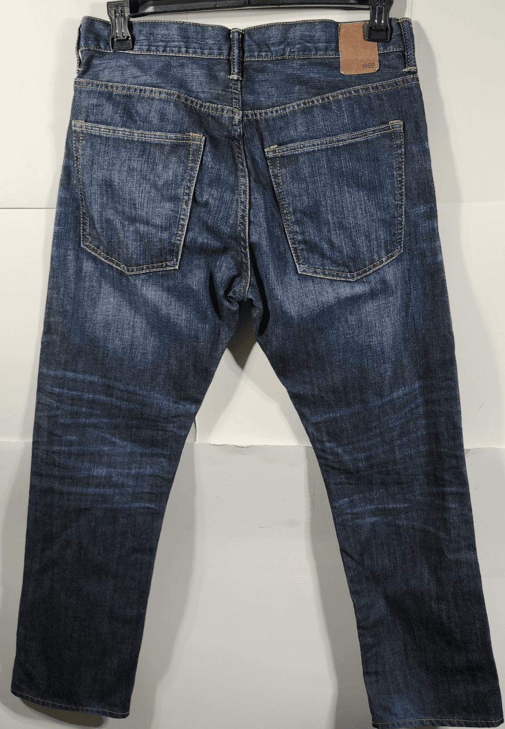 Gap 1969 Jeans Men's 32x28 Blue Denim Straight Leg Button Fly - Thumbnail 6