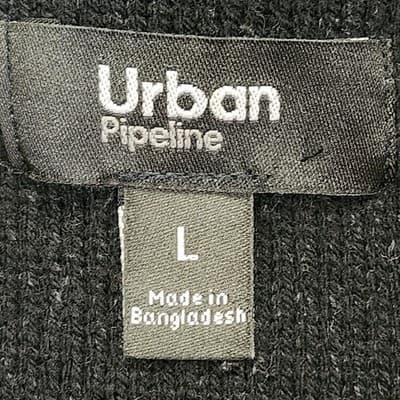 Urban Pipeline Men's L Hoodie Gray Red Pullover Hooded Sweatshirt Long Sleeve - Thumbnail 7