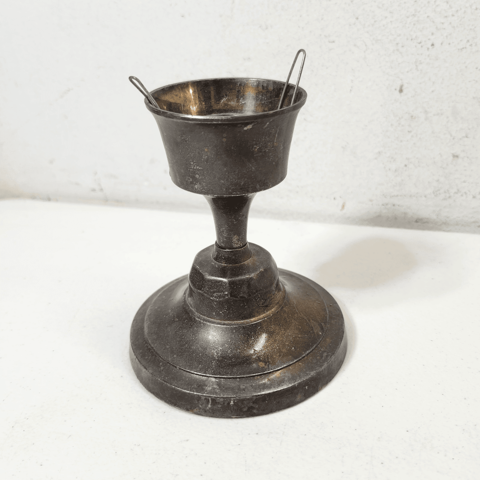 Vintage Davco Silver LTD Small Candle Stick Holder 4.5'' - Thumbnail 5