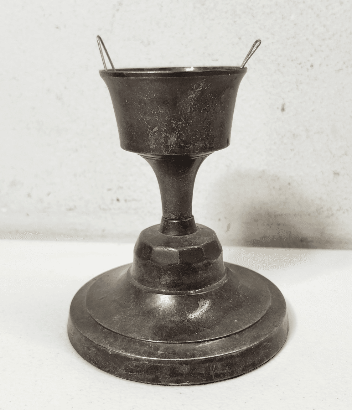 Vintage Davco Silver LTD Small Candle Stick Holder 4.5'' - Thumbnail 2