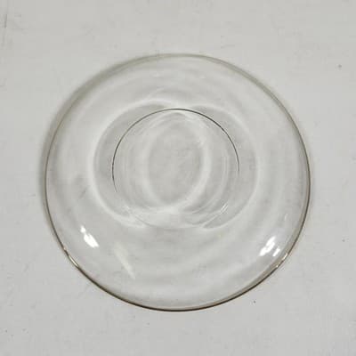 Vintage Clear Glass Dessert Plate 5.5" Gold Trim Anchor Hocking Set Of 2 - Thumbnail 6