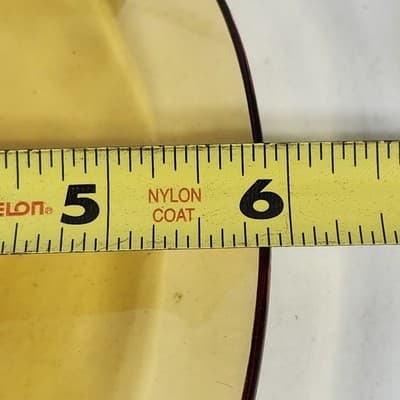 Vintage Amber Vereco Plate Set Of 2 Bundle Lot 6" - Thumbnail 4
