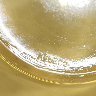Vintage Amber Vereco Plate Set Of 2 Bundle Lot 6" - Thumbnail 6