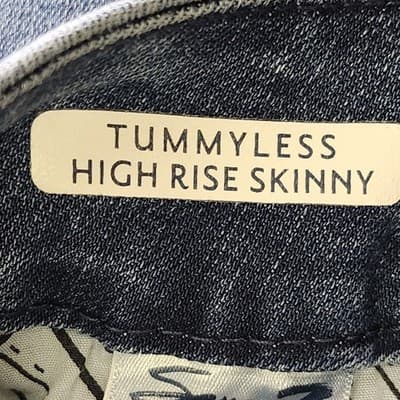 Seven7 Jeans Women's 6 Blue Denim Tummyless High Rise Skinny Stretch - Thumbnail 8