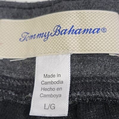 Tommy Bahama Men's Joggers Large Gray Sweatpants With Pockets Casual Lounge - Thumbnail 7