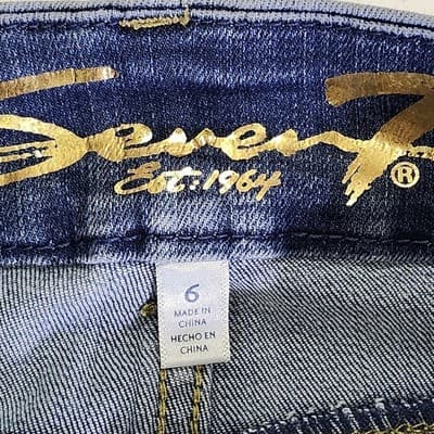 Seven7 Jeans Women's 6 Blue Denim Tummyless High Rise Skinny Stretch - Thumbnail 7