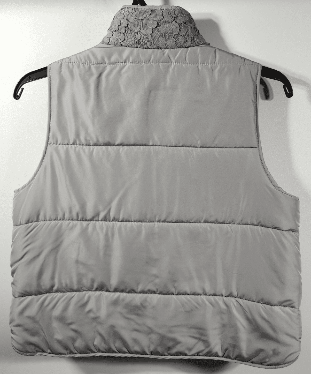 Ruby Rd. Vest Women's 14P Petite Silver Screen Full Zip Front Lace W/ Pockets - Thumbnail 6