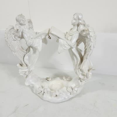 Yankee Candle Double Angel Tealight Holder Home Decor Statue Figurine - Thumbnail 9