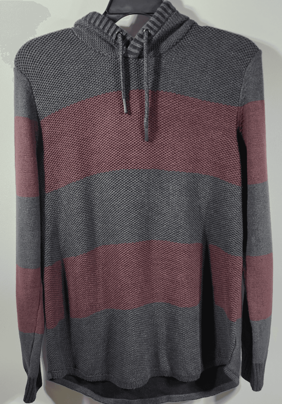 Urban Pipeline Men's L Hoodie Gray Red Pullover Hooded Sweatshirt Long Sleeve - Thumbnail 5
