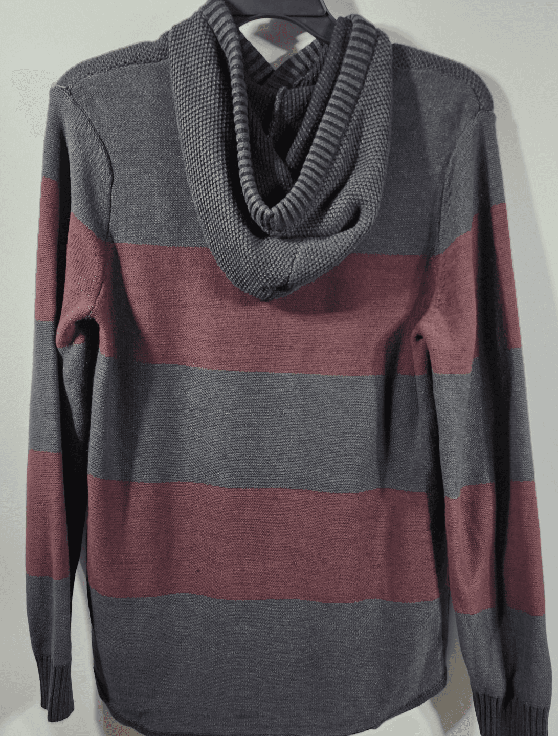 Urban Pipeline Men's L Hoodie Gray Red Pullover Hooded Sweatshirt Long Sleeve - Thumbnail 6