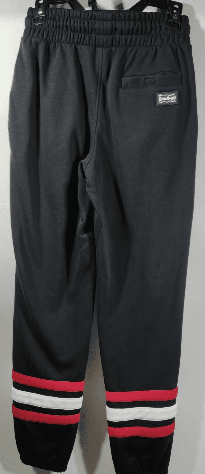 Dogg Supply Snoop Jogger Sweatpants Men's XS Black Red Streetwear NEW - Thumbnail 6