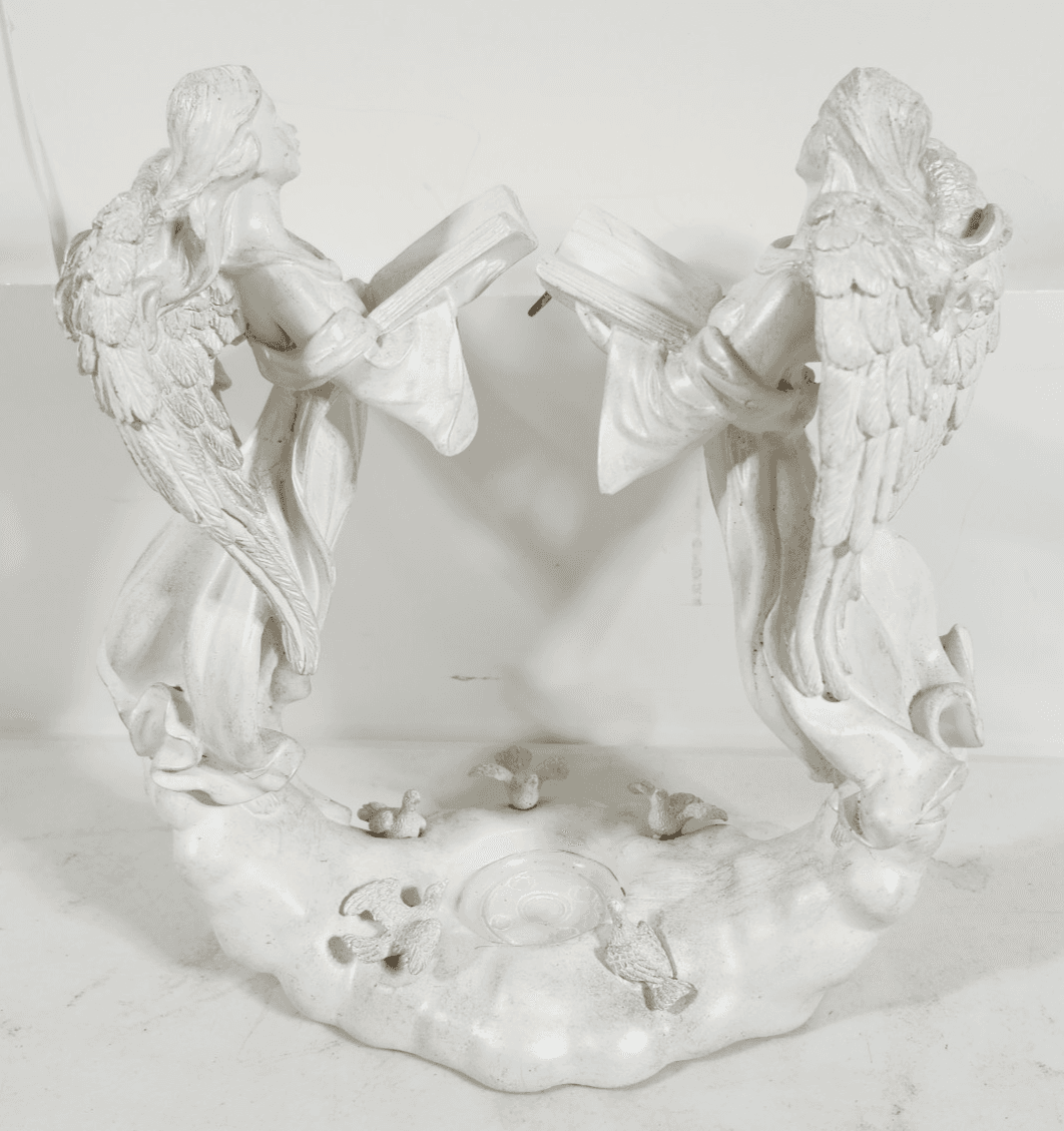 Yankee Candle Double Angel Tealight Holder Home Decor Statue Figurine - Thumbnail 2