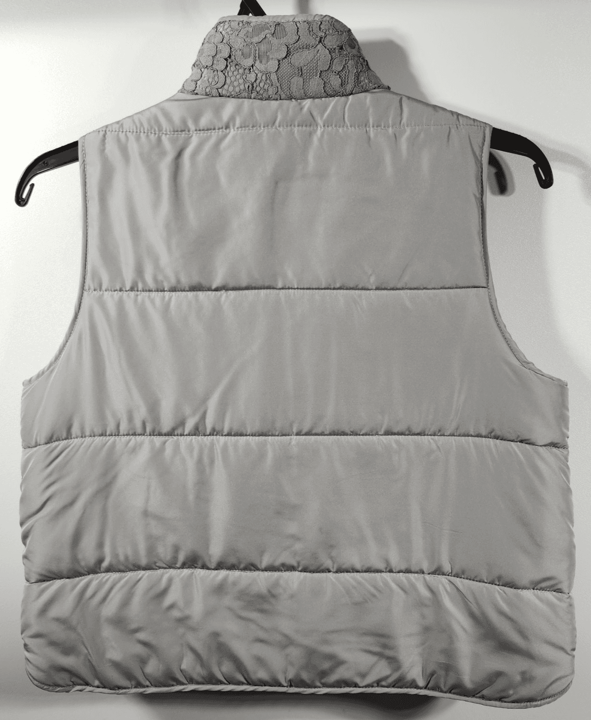 Ruby Rd. Vest Women's 14P Petite Silver Screen Full Zip Front Lace W/ Pockets - Thumbnail 4
