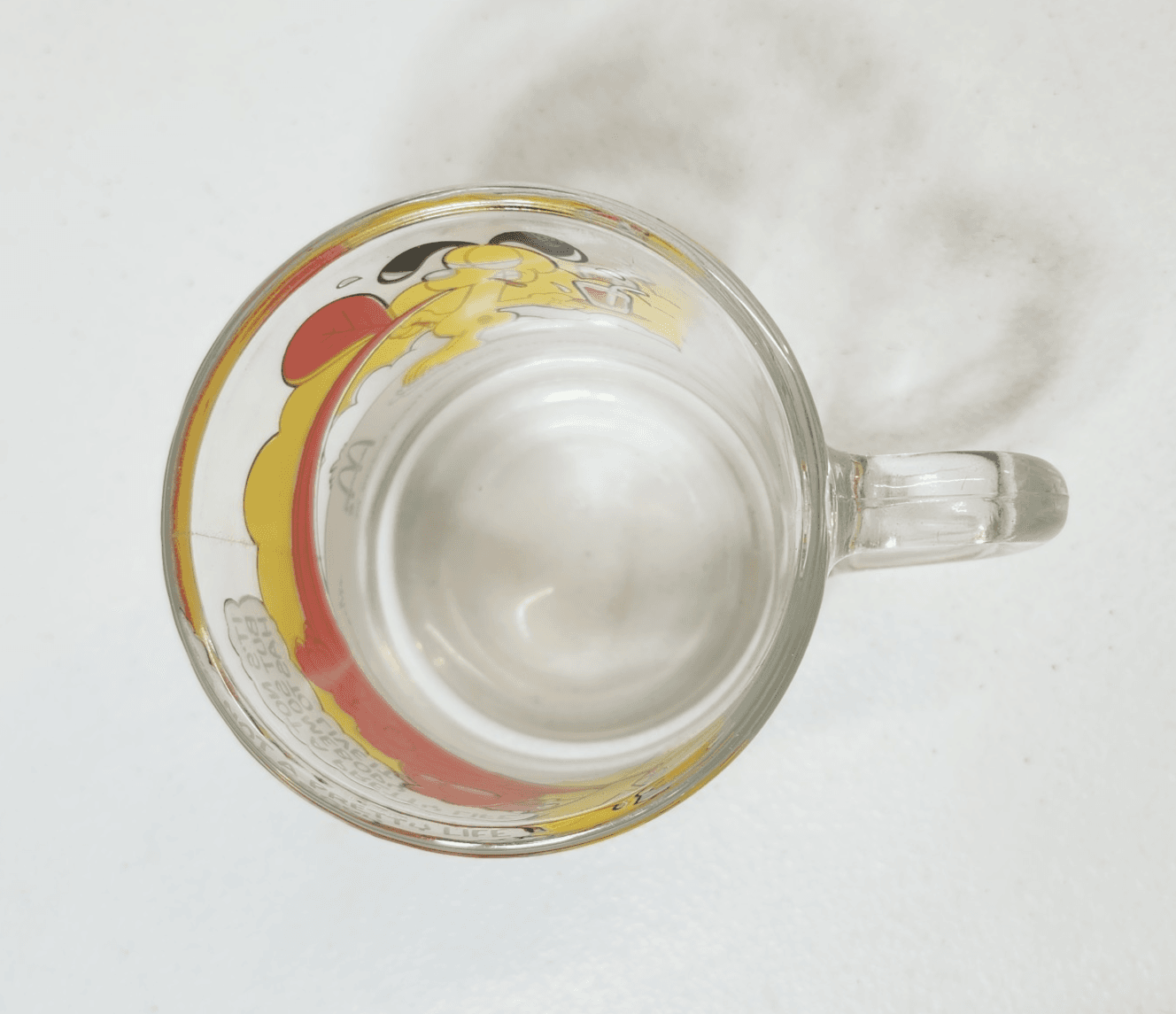 Garfield Odie Clear Glass Coffee Mug Cup-Promo McDonald's by Jim Davis 1978 VTG - Thumbnail 7