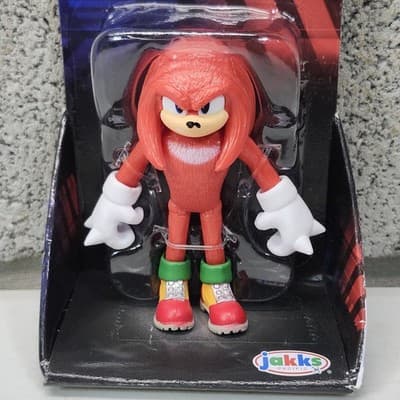 2024 Sonic the Hedgehog 3 Movie Knuckles 2.5” Action Figure Jakks Pacific NEW - Thumbnail 2