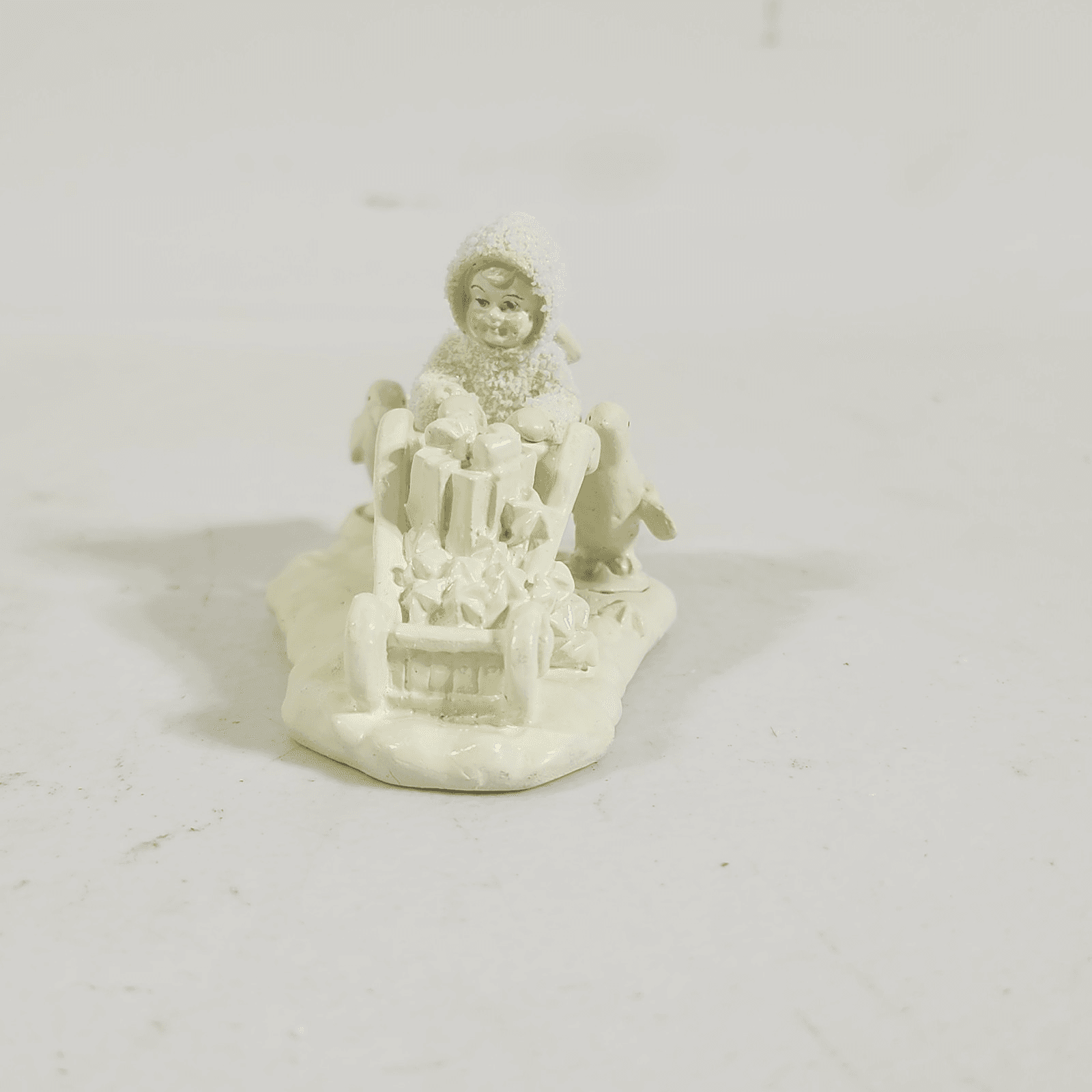 Wait For Me 4 pc Snowbabies Dept. 56 Pewter Miniatures Figurine 7641-4 in Box - Thumbnail 7