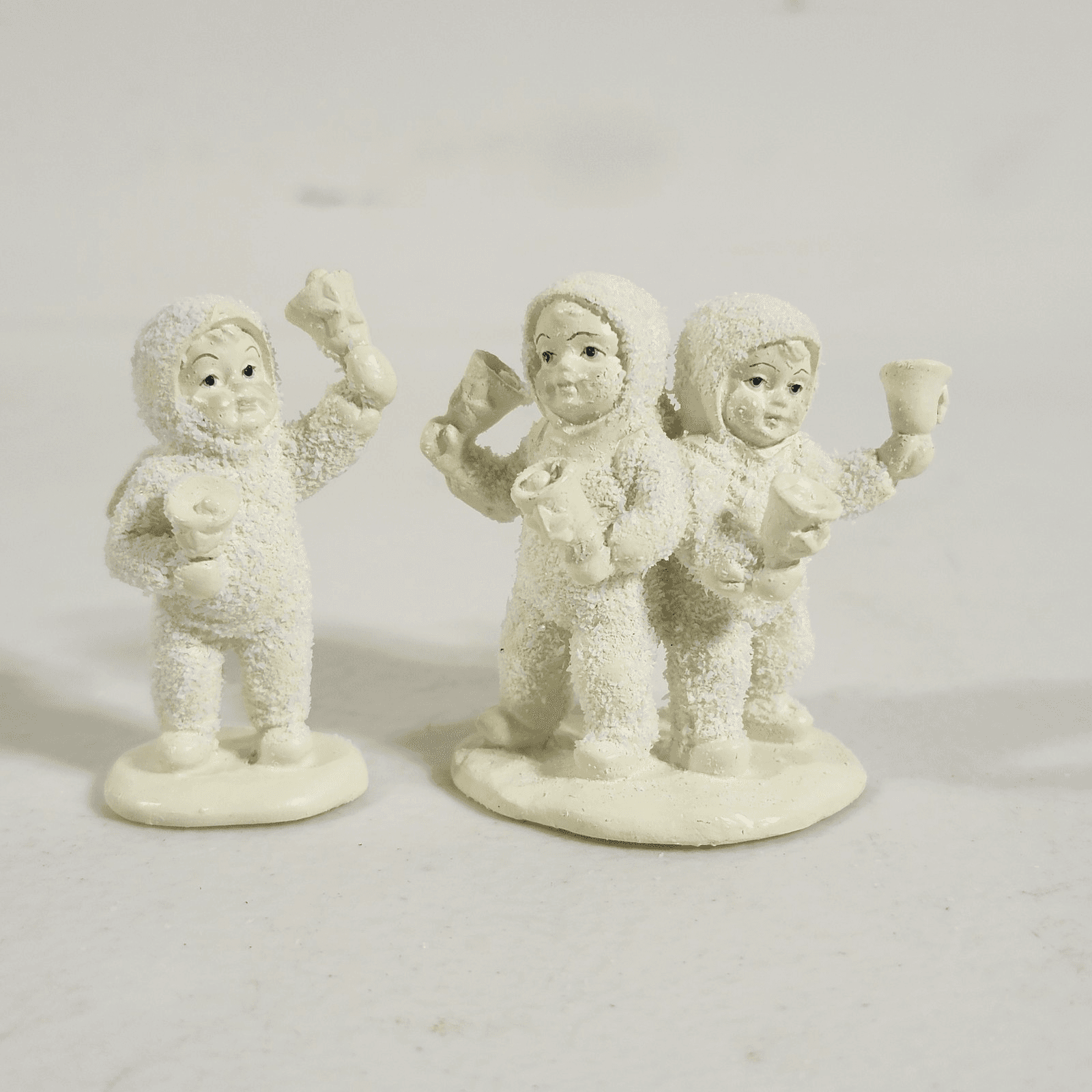 Dept 56 Snowbabies Let’s All Chime In Miniature Pewter Figurines Retired Boxed - Thumbnail 4