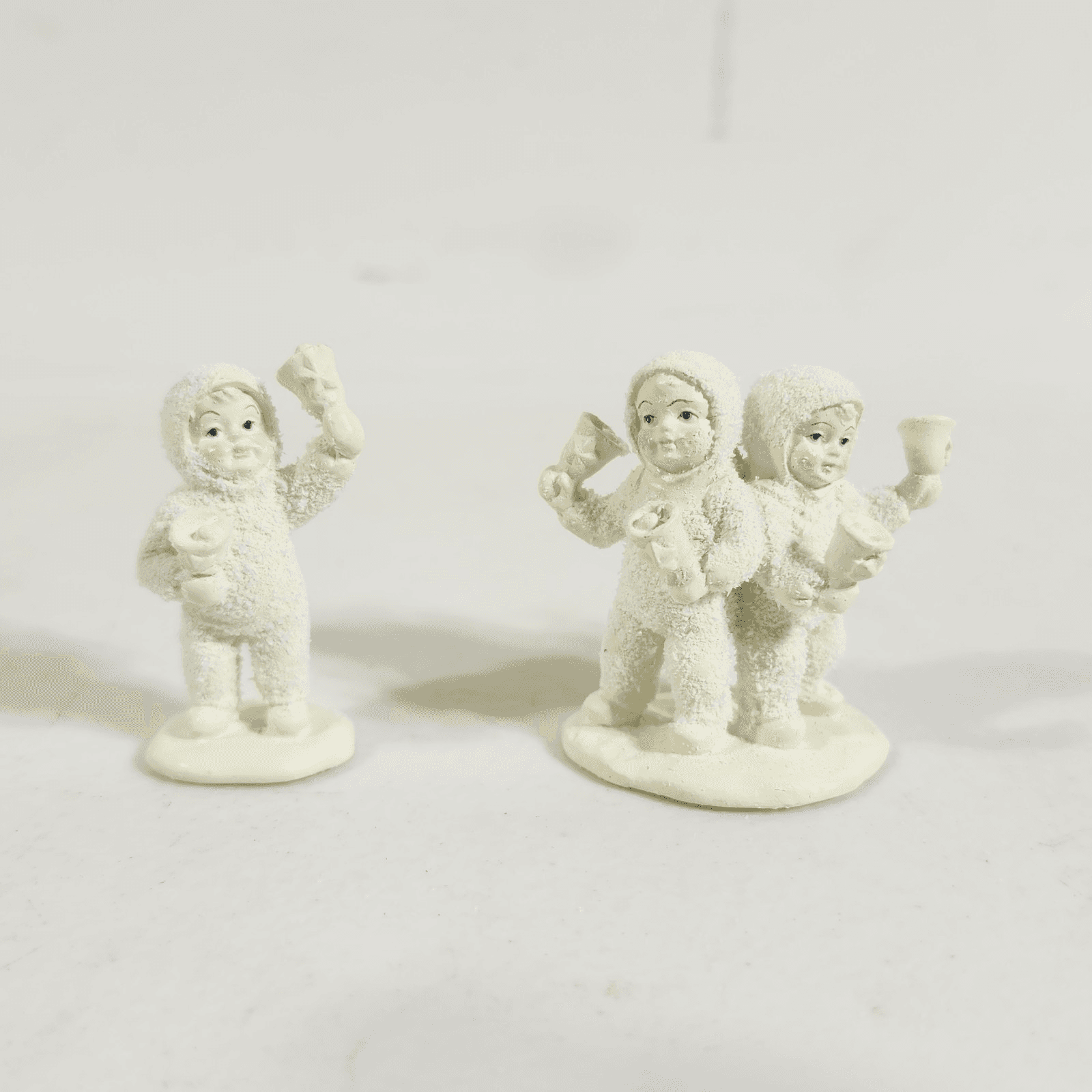 Dept 56 Snowbabies Let’s All Chime In Miniature Pewter Figurines Retired Boxed - Thumbnail 3