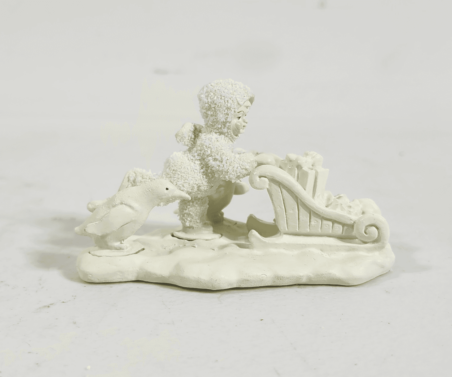 Wait For Me 4 pc Snowbabies Dept. 56 Pewter Miniatures Figurine 7641-4 in Box - Thumbnail 9