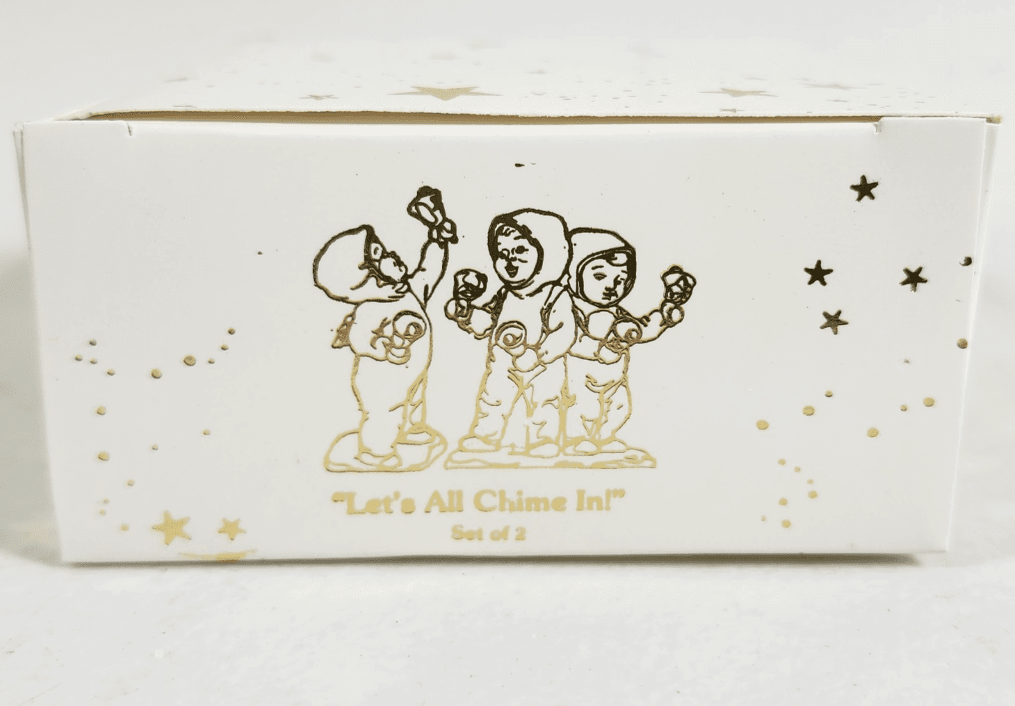 Dept 56 Snowbabies Let’s All Chime In Miniature Pewter Figurines Retired Boxed - Thumbnail 2