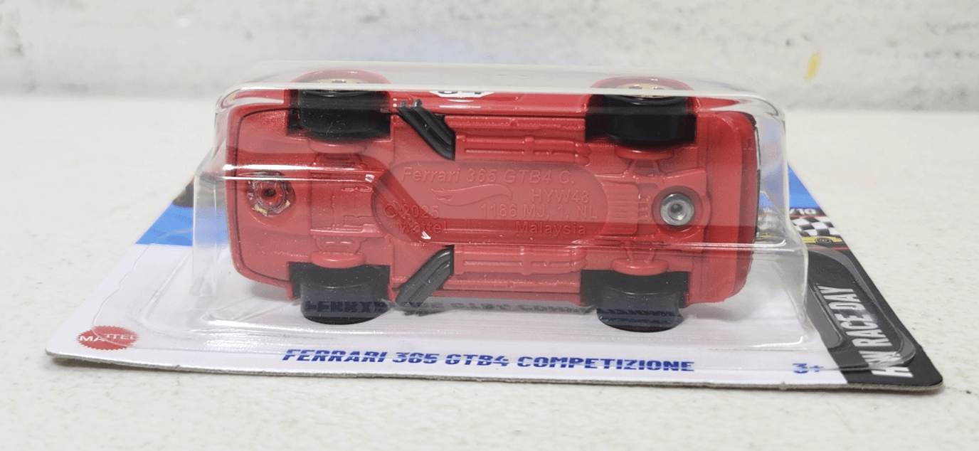 2025 Hot Wheels Ferrari 365 GTB4 Competizione Red Car 1/64 Toy Vehicle NEW - Thumbnail 3