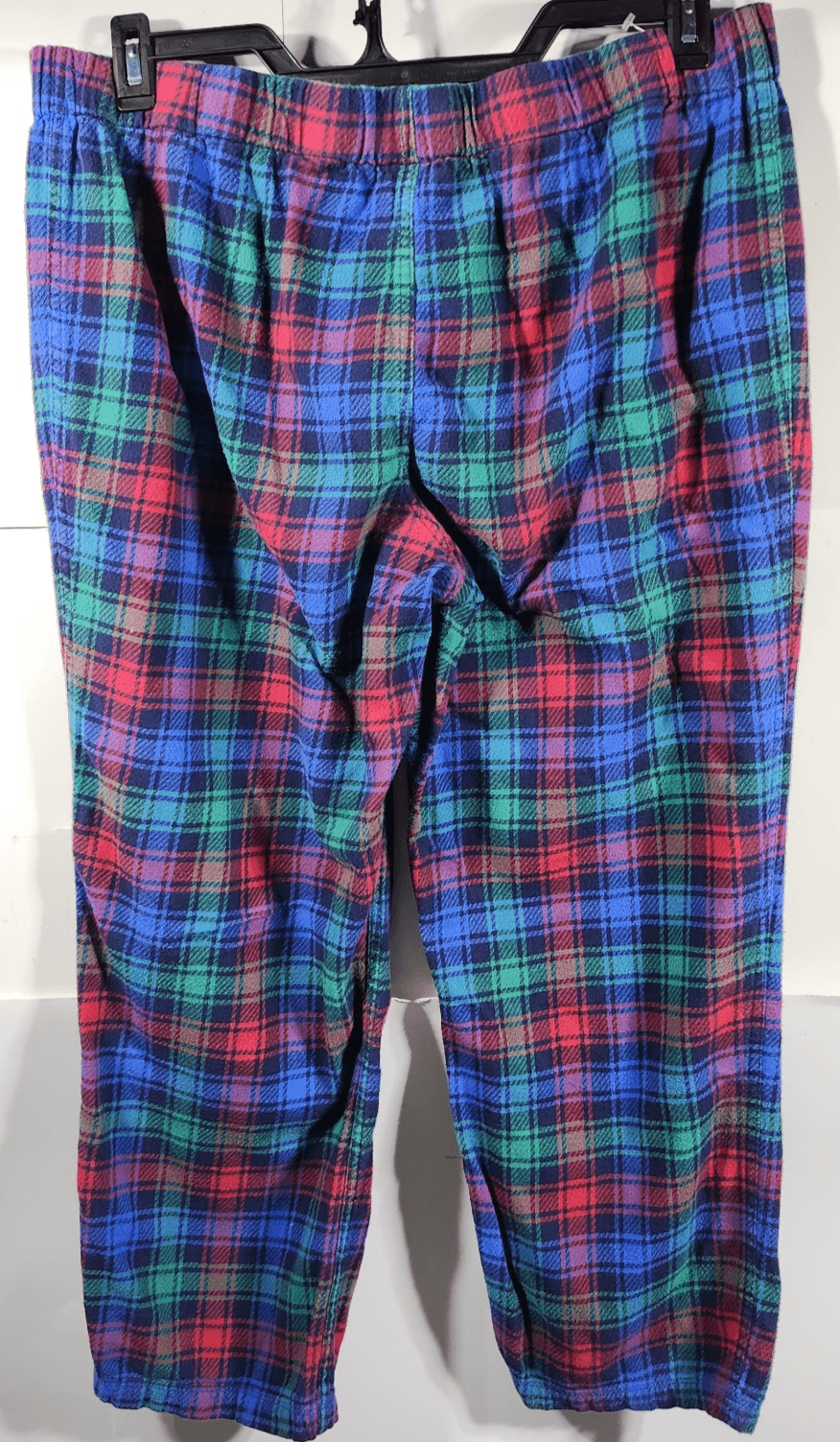 Lands End Men's L Pajama Pants Green Blue Red Plaid - Thumbnail 6