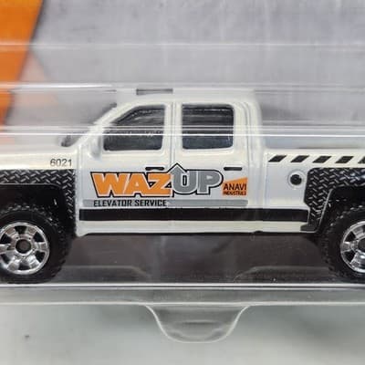 Matchbox MBX Construction Series '14 Chevy Silverado 1500 Wazup Decal NEW - Thumbnail 3