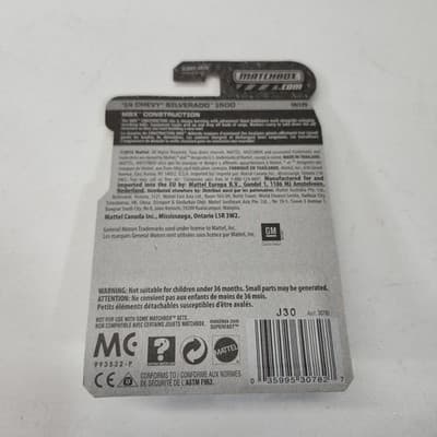 Matchbox MBX Construction Series '14 Chevy Silverado 1500 Wazup Decal NEW - Thumbnail 7