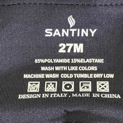 Santiny Women's M Leggings Lounge Pants Black Pull On Stretch NEW - Thumbnail 7