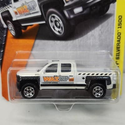 Matchbox MBX Construction Series '14 Chevy Silverado 1500 Wazup Decal NEW - Thumbnail 2