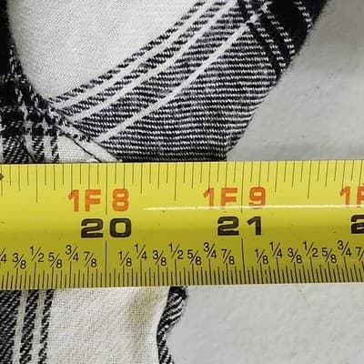 Boy's XL Plaid Flannel Long Sleeve Button Down Shirt Shacket Lined NEW - Thumbnail 2