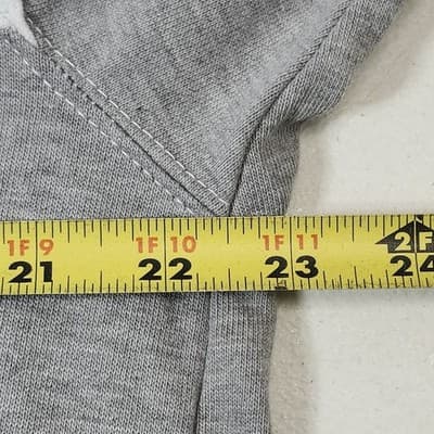 Vtg Nike Mens Size Large 1/4 Zip Long Sleeve Pullover White Gray Black - Thumbnail 2